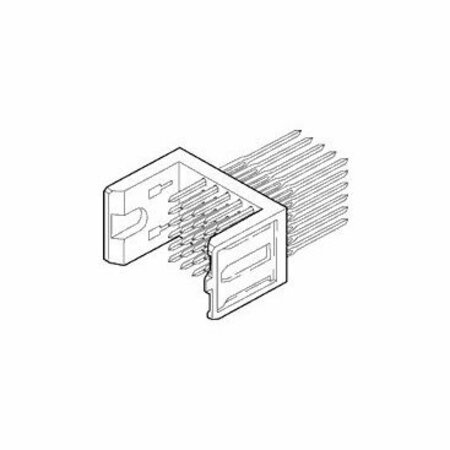 FCI Board Connector, 60 Contact(S), 5 Row(S), Male, Straight, 0.079 Inch Pitch, Press Fit Terminal,  89007-116LF